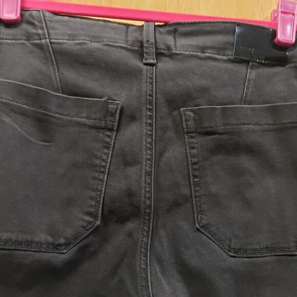 NWTPAIGE Mayslie joggers faded black w a black velvet side stripe Sz 26 - Picture 4 of 7